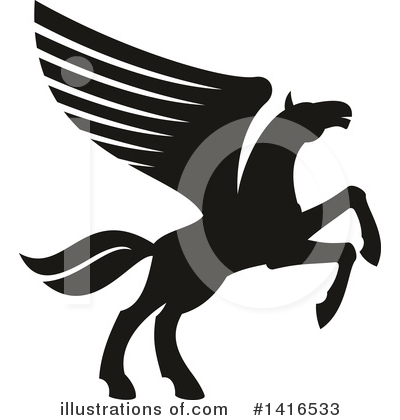 Pegasus Clipart #1416533 by Vector Tradition SM