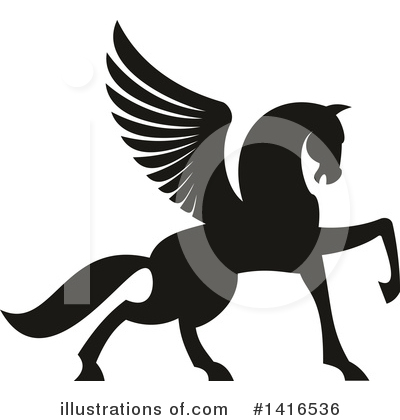 Pegasus Clipart #1416536 by Vector Tradition SM