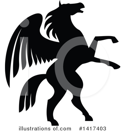 Pegasus Clipart #1417403 by Vector Tradition SM