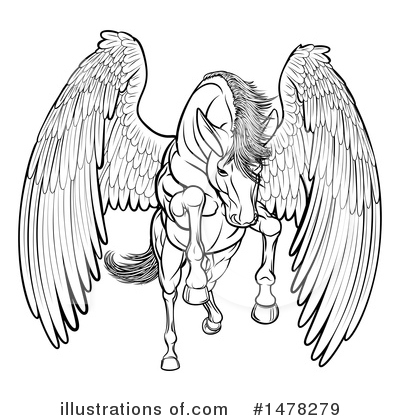Royalty-Free (RF) Pegasus Clipart Illustration by AtStockIllustration - Stock Sample #1478279