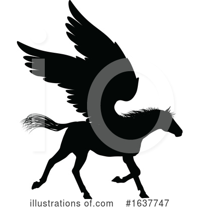 Royalty-Free (RF) Pegasus Clipart Illustration by AtStockIllustration - Stock Sample #1637747