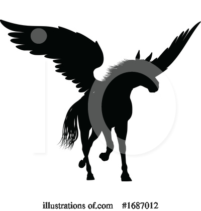 Royalty-Free (RF) Pegasus Clipart Illustration by AtStockIllustration - Stock Sample #1687012