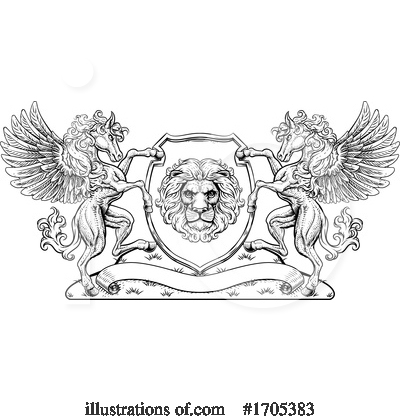 Royalty-Free (RF) Pegasus Clipart Illustration by AtStockIllustration - Stock Sample #1705383