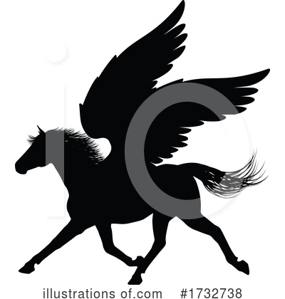 Royalty-Free (RF) Pegasus Clipart Illustration by AtStockIllustration - Stock Sample #1732738