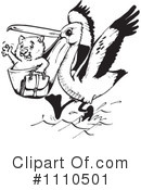 Pelican Clipart #1110501 by Dennis Holmes Designs