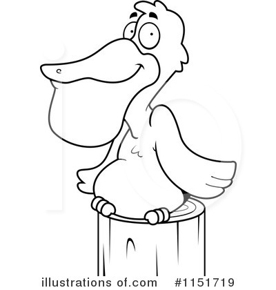 Pelican Clipart #1151719 by Cory Thoman