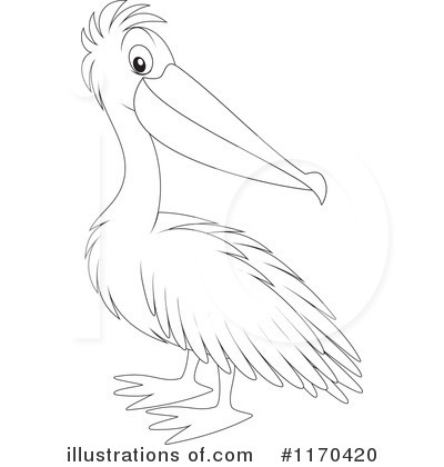Royalty-Free (RF) Pelican Clipart Illustration by Alex Bannykh - Stock Sample #1170420