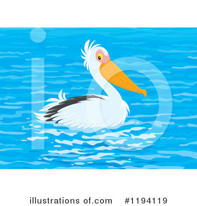 Royalty-Free (RF) Pelican Clipart Illustration by Alex Bannykh - Stock Sample #1194119
