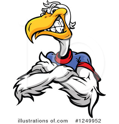 Royalty-Free (RF) Pelican Clipart Illustration by Chromaco - Stock Sample #1249952
