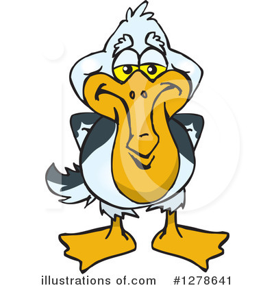 Royalty-Free (RF) Pelican Clipart Illustration by Dennis Holmes Designs - Stock Sample #1278641