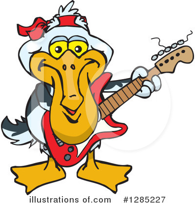 Royalty-Free (RF) Pelican Clipart Illustration by Dennis Holmes Designs - Stock Sample #1285227