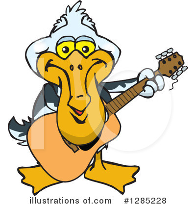 Royalty-Free (RF) Pelican Clipart Illustration by Dennis Holmes Designs - Stock Sample #1285228
