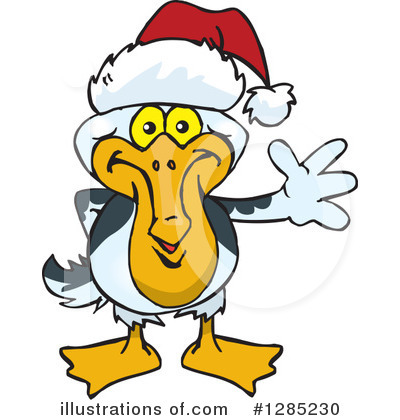 Royalty-Free (RF) Pelican Clipart Illustration by Dennis Holmes Designs - Stock Sample #1285230