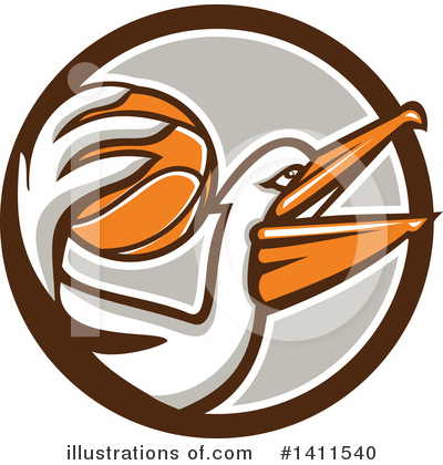 Pelican Clipart #1411540 by patrimonio