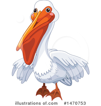 Royalty-Free (RF) Pelican Clipart Illustration by Pushkin - Stock Sample #1470753