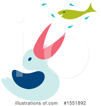 Royalty-Free (RF) Pelican Clipart Illustration by Cherie Reve - Stock Sample #1551892