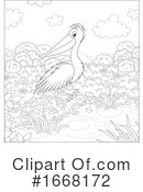 Pelican Clipart #1668172 by Alex Bannykh