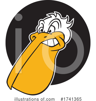 Royalty-Free (RF) Pelican Clipart Illustration by Johnny Sajem - Stock Sample #1741365