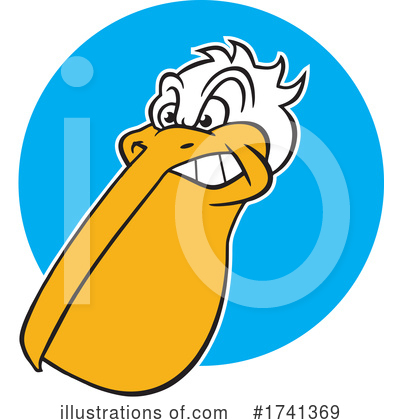 Royalty-Free (RF) Pelican Clipart Illustration by Johnny Sajem - Stock Sample #1741369