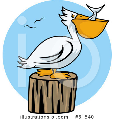 Royalty-Free (RF) Pelican Clipart Illustration by r formidable - Stock Sample #61540