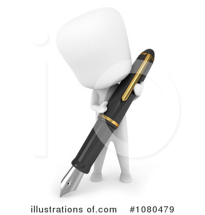 Royalty-Free (RF) Pen Clipart Illustration by BNP Design Studio - Stock Sample #1080479