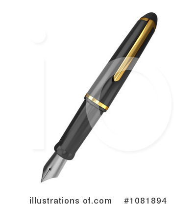 Fountain Pen Clipart #1081894 by BNP Design Studio