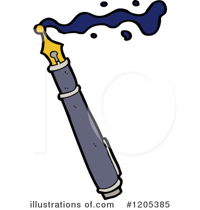 Fountain Pen Clipart #1205385 by lineartestpilot