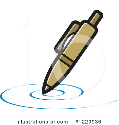 Royalty-Free (RF) Pen Clipart Illustration by Lal Perera - Stock Sample #1229936