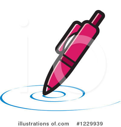 Royalty-Free (RF) Pen Clipart Illustration by Lal Perera - Stock Sample #1229939