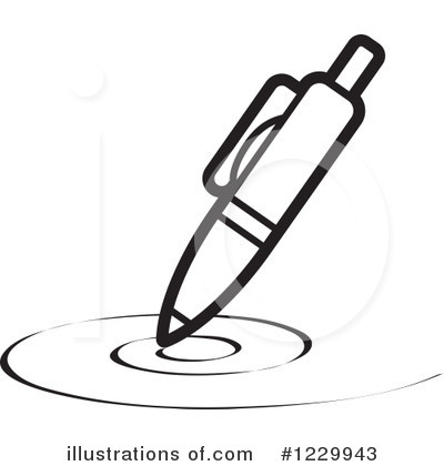 Royalty-Free (RF) Pen Clipart Illustration by Lal Perera - Stock Sample #1229943