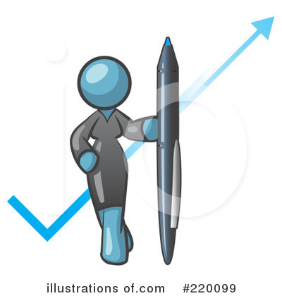 Royalty-Free (RF) Pen Clipart Illustration by Leo Blanchette - Stock Sample #220099