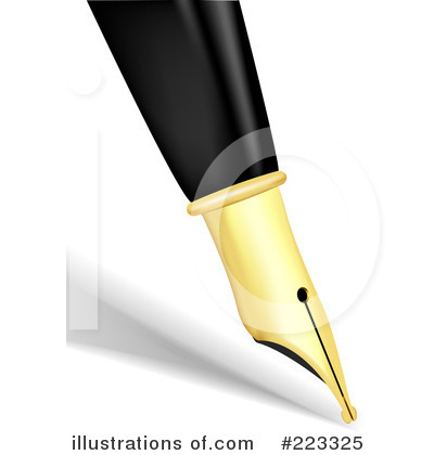 Royalty-Free (RF) Pen Clipart Illustration by KJ Pargeter - Stock Sample #223325