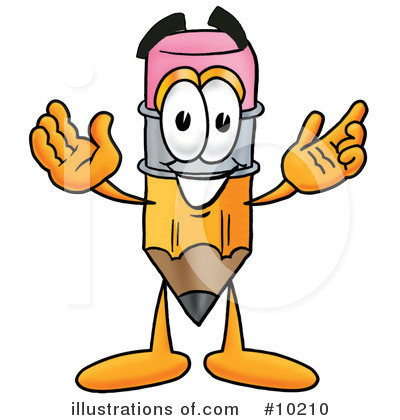 Royalty-Free (RF) Pencil Clipart Illustration by Mascot Junction - Stock Sample #10210
