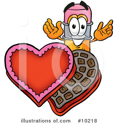 Royalty-Free (RF) Pencil Clipart Illustration by Mascot Junction - Stock Sample #10218