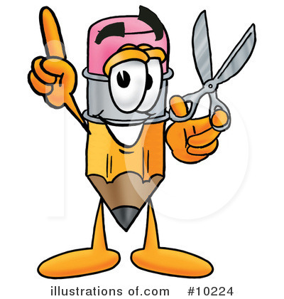 Royalty-Free (RF) Pencil Clipart Illustration by Mascot Junction - Stock Sample #10224