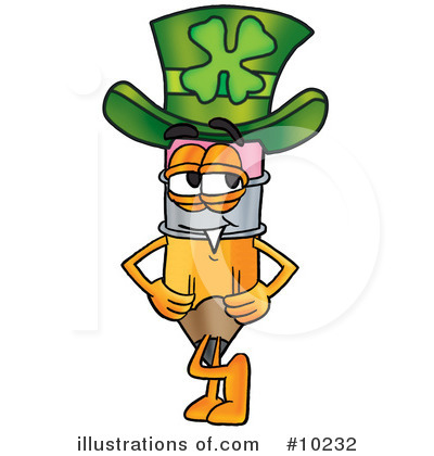 Royalty-Free (RF) Pencil Clipart Illustration by Mascot Junction - Stock Sample #10232