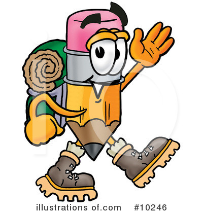 Royalty-Free (RF) Pencil Clipart Illustration by Mascot Junction - Stock Sample #10246