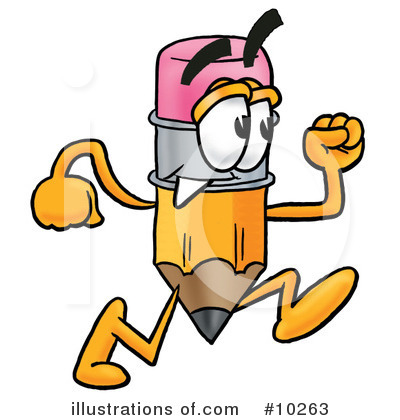 Royalty-Free (RF) Pencil Clipart Illustration by Mascot Junction - Stock Sample #10263