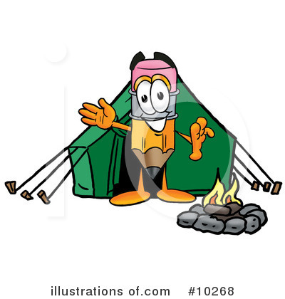 Royalty-Free (RF) Pencil Clipart Illustration by Mascot Junction - Stock Sample #10268