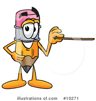 Royalty-Free (RF) Pencil Clipart Illustration by Mascot Junction - Stock Sample #10271