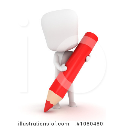 Royalty-Free (RF) Pencil Clipart Illustration by BNP Design Studio - Stock Sample #1080480