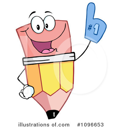 Royalty-Free (RF) Pencil Clipart Illustration by Hit Toon - Stock Sample #1096653