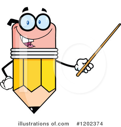 Royalty-Free (RF) Pencil Clipart Illustration by Hit Toon - Stock Sample #1202374