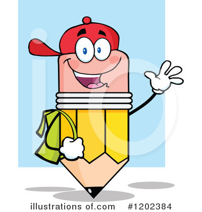 Royalty-Free (RF) Pencil Clipart Illustration by Hit Toon - Stock Sample #1202384