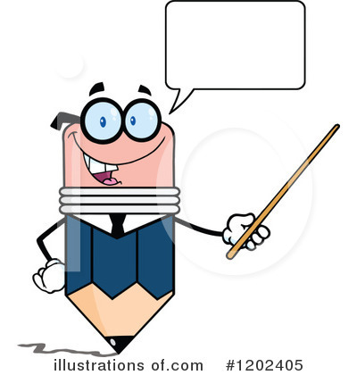 Royalty-Free (RF) Pencil Clipart Illustration by Hit Toon - Stock Sample #1202405