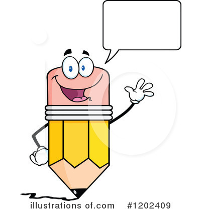Royalty-Free (RF) Pencil Clipart Illustration by Hit Toon - Stock Sample #1202409
