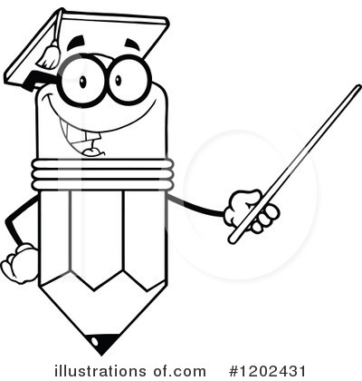 Royalty-Free (RF) Pencil Clipart Illustration by Hit Toon - Stock Sample #1202431