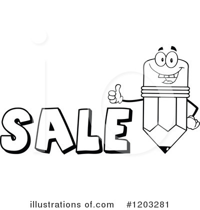 Royalty-Free (RF) Pencil Clipart Illustration by Hit Toon - Stock Sample #1203281