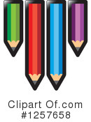 Pencil Clipart #1257658 by Lal Perera