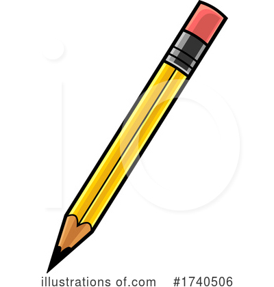Royalty-Free (RF) Pencil Clipart Illustration by Hit Toon - Stock Sample #1740506